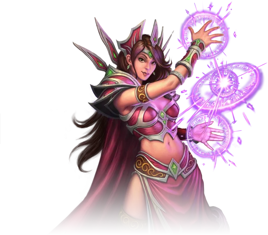 Ilustración oficial de la clase mago de World of Warcraft