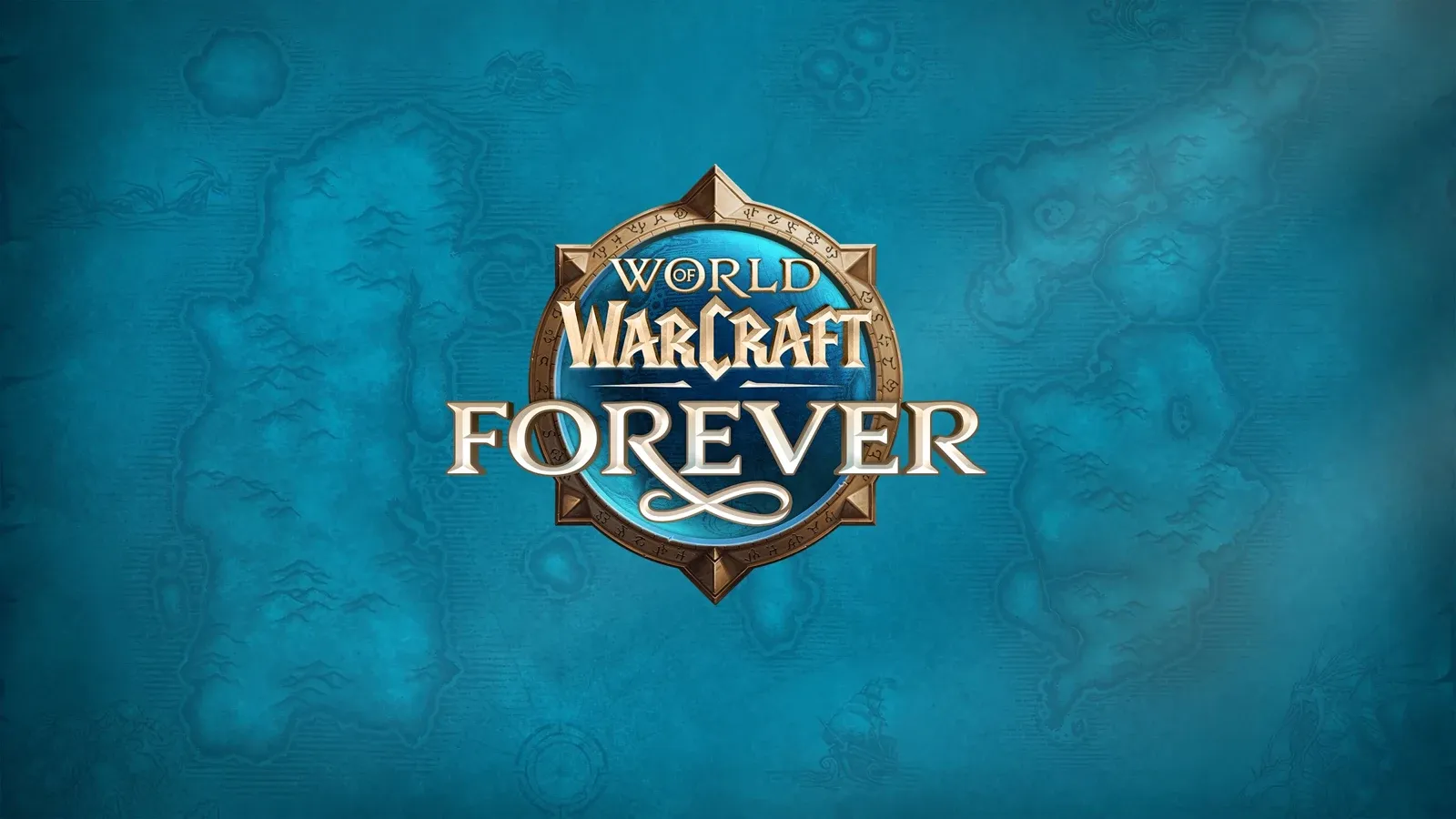 Logotipo oficial de World of Warcraft Forever en su anuncio de lanzamiento.