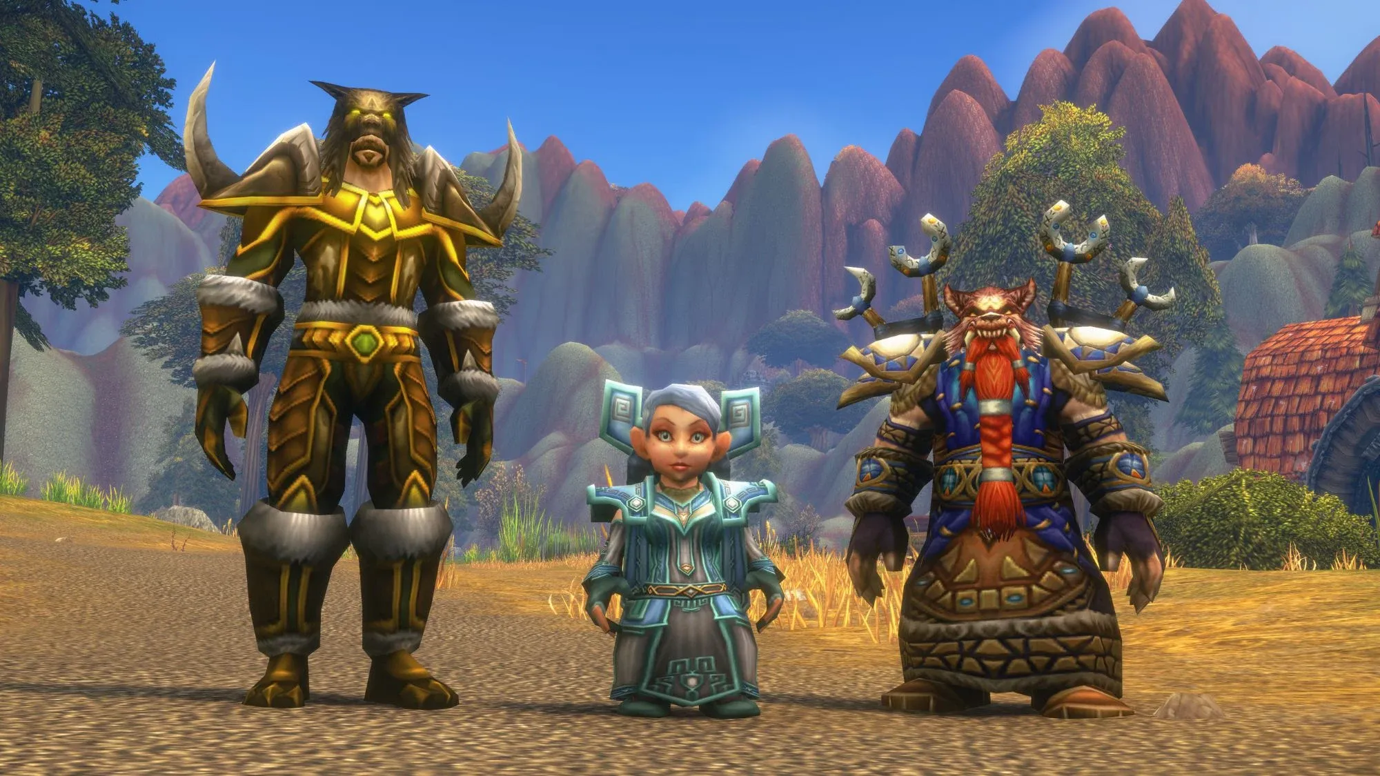 Personajes humano, gnoma y enano en una imagen de Blizzard publicada por TechRadar.