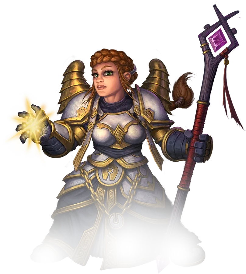 Ilustración oficial de la clase sacerdote de World of Warcraft