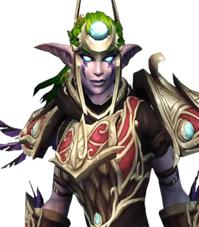 Modelo de elfo de la noche de World of Warcraft