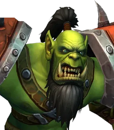 Modelo de orco de World of Warcraft