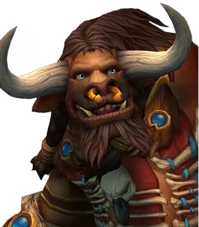 Modelo de tauren de World of Warcraft