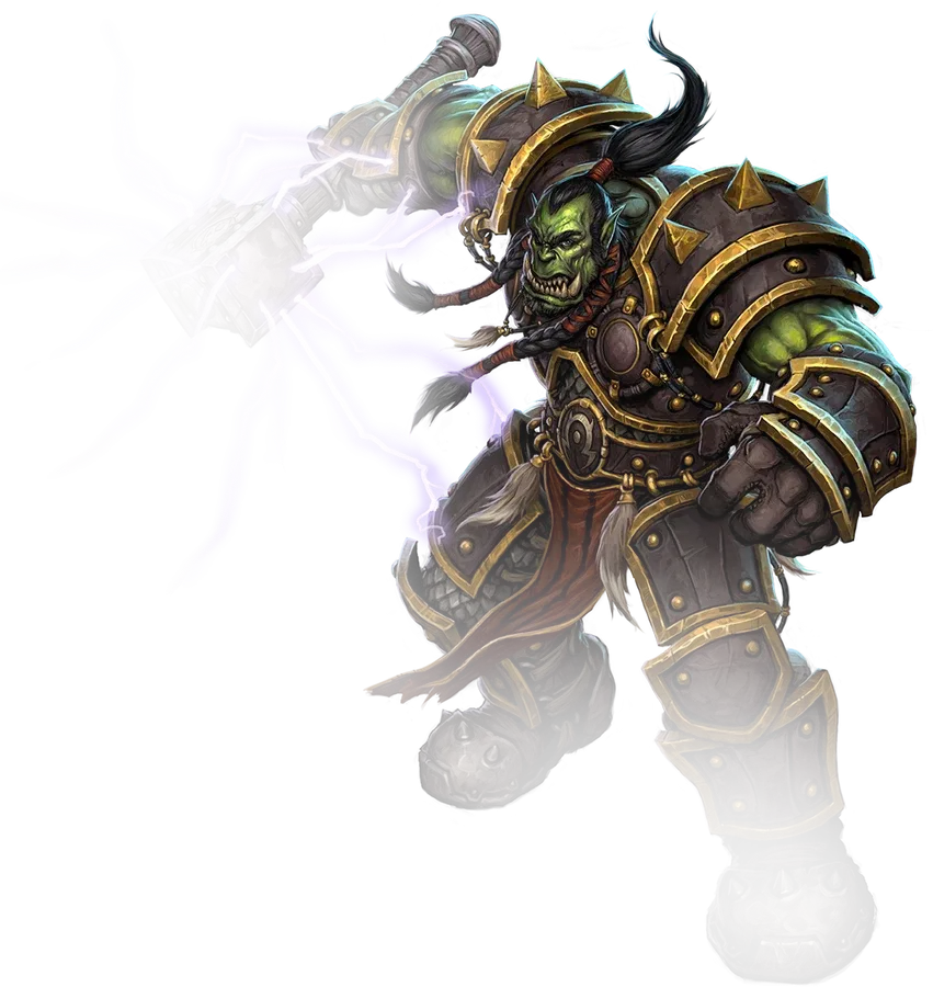 Ilustración oficial de la clase chamán de World of Warcraft