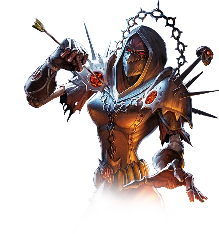 Ilustración oficial de la clase brujo de World of Warcraft