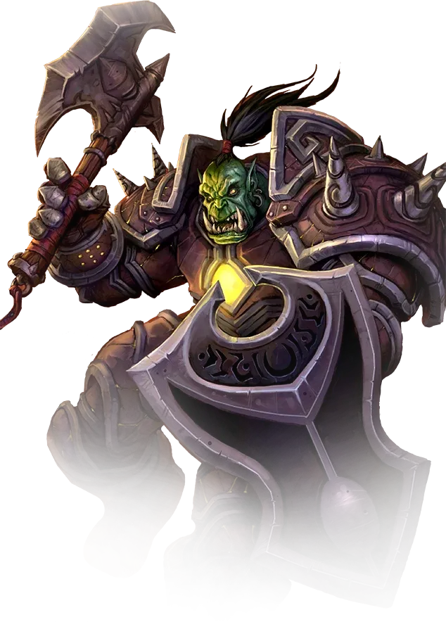 Ilustración oficial de la clase guerrero de World of Warcraft
