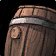 Icono de Barril de cerveza negra Brillante