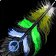 Icono de Pluma de vudú verde