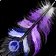 Icono de Pluma de vudú azul