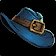 Icono de Sombrero de gamuza azul