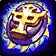 Icono de Colgante de Pellejo Negro resplandeciente