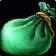 Icono de Bolsa de lana verde