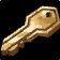 Icono de Llave de bronce diminuta