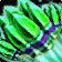 Icono de Ristra de cohetes verdes grandes