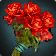 Icono de Ramo de rosas rojas
