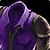 Icono de Camisa de seda morada viva